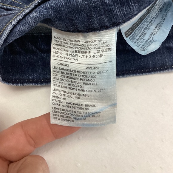 Levi Strauss Signature Women Bootcut Jeans Dark Wash Size 12 L 31x34 - Picture 5 of 10